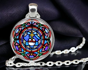 Holy Cross Pendant Necklace - Religious Gift - Gifts for Her - Christian Jewelry - Catholic Necklace - Christ Devotion