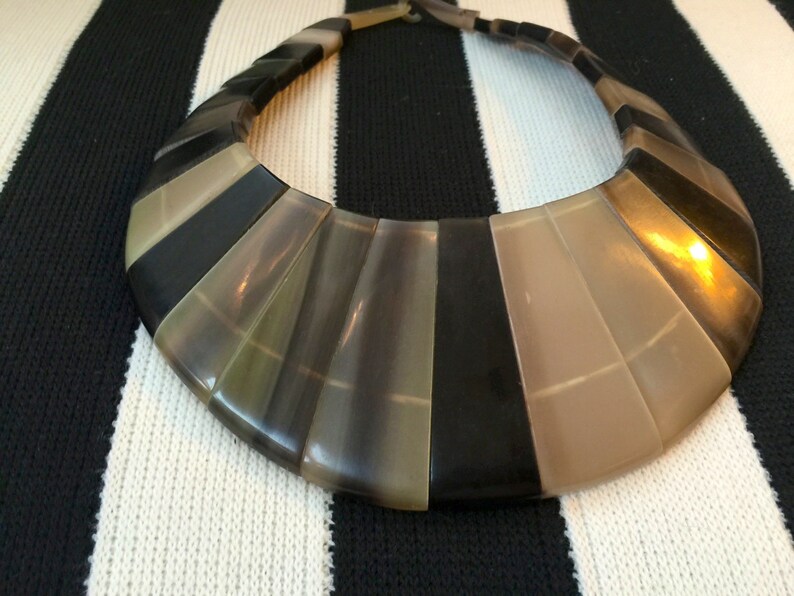 Choice of Stunning Bib Style Necklace Made From Handcarved Etsy