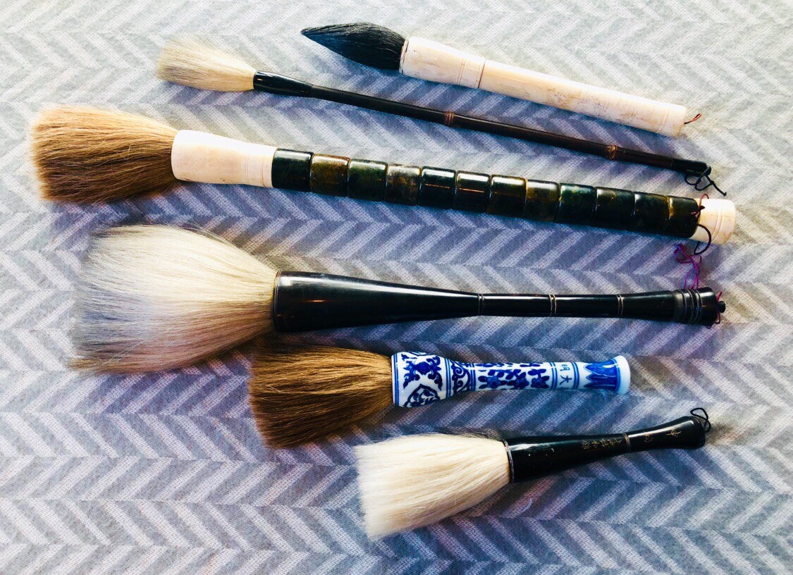 Vintage Japanese Calligraphy Brushes in Choice of Blue & White Etsy
