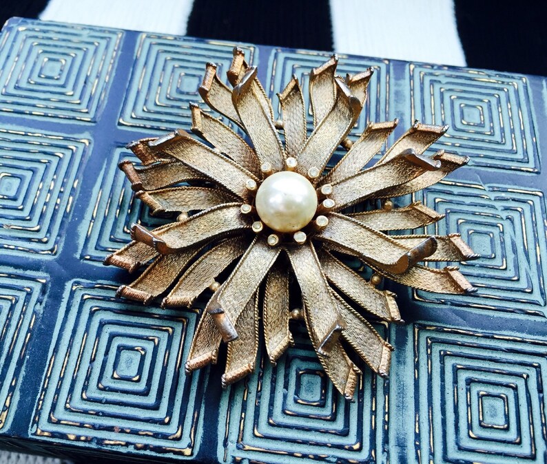 Embossed Copper Boxes with Choice of Vintage Brass Adornments. Etsy