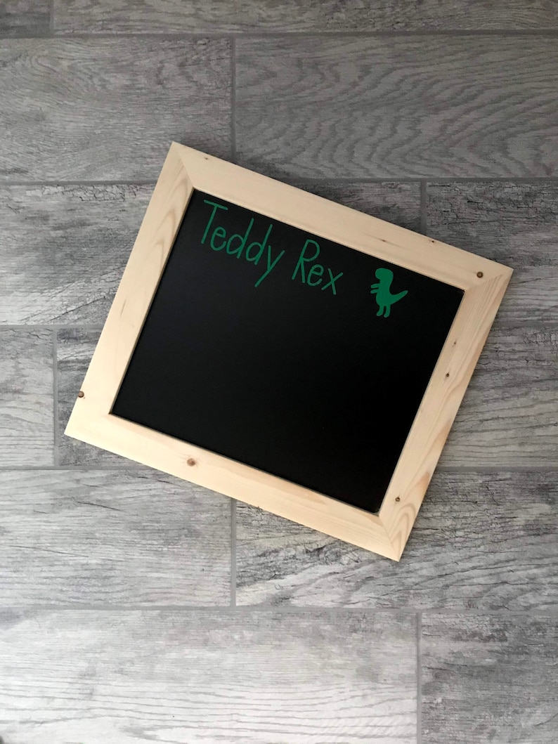Personalized Kids Chalkboard Dry Erase Board Custom Name Etsy