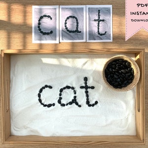 Cartão de peças soltas, cartões do alfabeto A-Z, cartões maiúsculos e minúsculos, alfabeto a-z A-Z, inspirado em Reggio/Montessori, jogo de peças soltas,