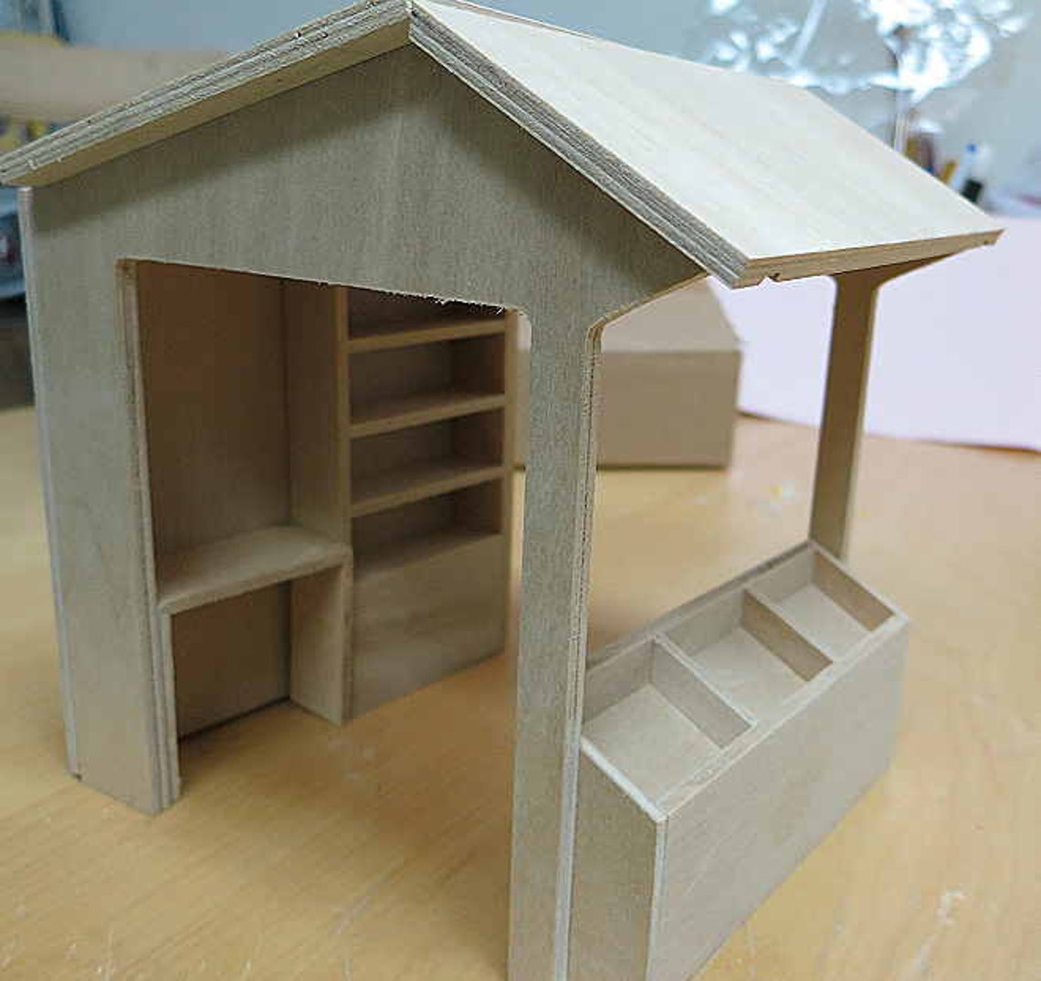 Miniature Market Stall doll House Miniature Shop Etsy