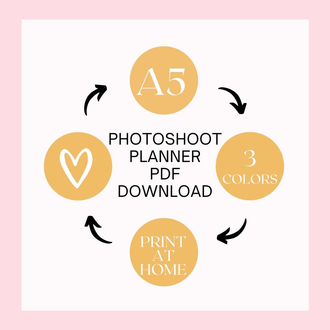 Photoshoot Planner Printable PDF Download for Portrait Etsy