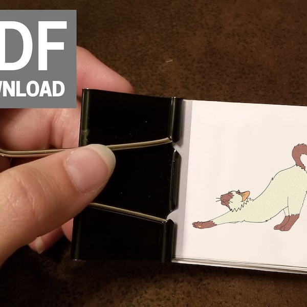 Siamese Kitty - Printable Flipbook (Animated by Rigmarole)