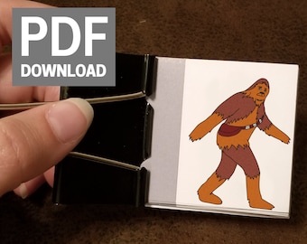 Chewbacca - Printable Flipbook (Animated by Rigmarole)