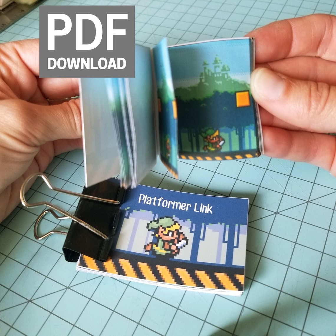 DIY Pixel Link Flipbook