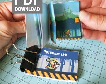 Flipbook Platformer Link - Imprimable DIY, téléchargez le PDF