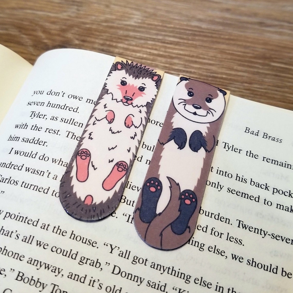 Bookmarks - Hedgehog and Otter 