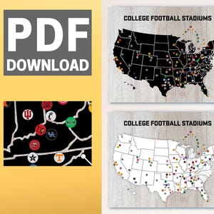 Mapa do Estádio de Futebol Universitário para Imprimir - Download Digital