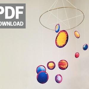 DIY Sonnensystem Mobile - PDF Download