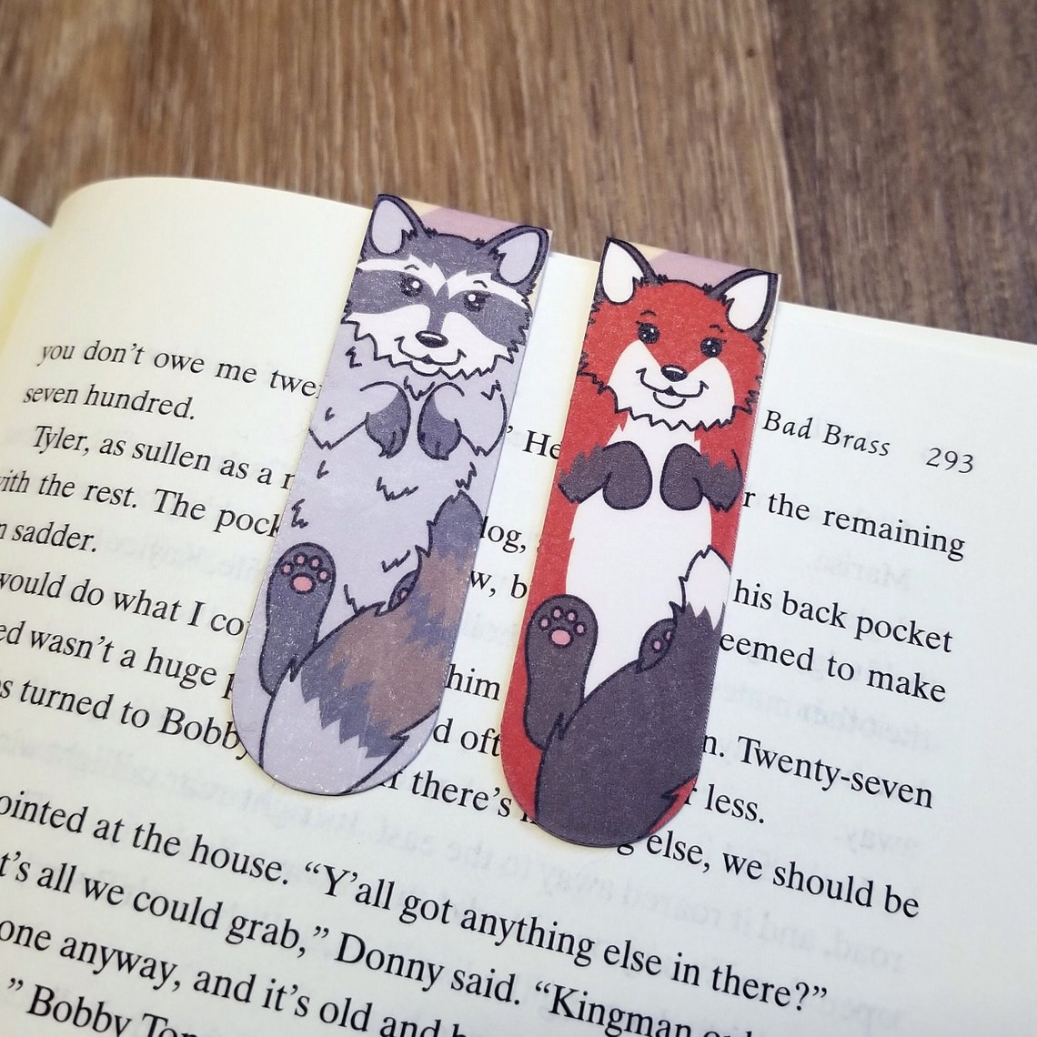 Bookmarks - Raccoon and Fox