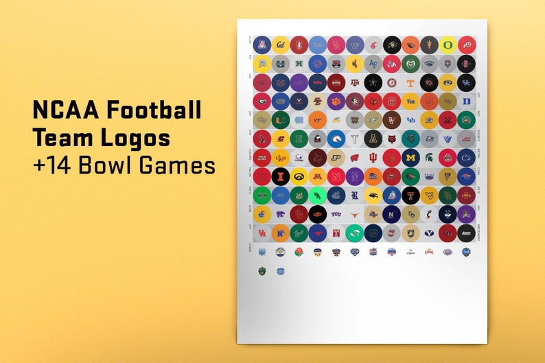 DIY Download College Football Map bucket List of Stadiums Etsy