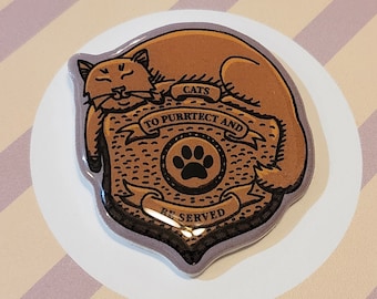 Kitty Badge - Resin Pin