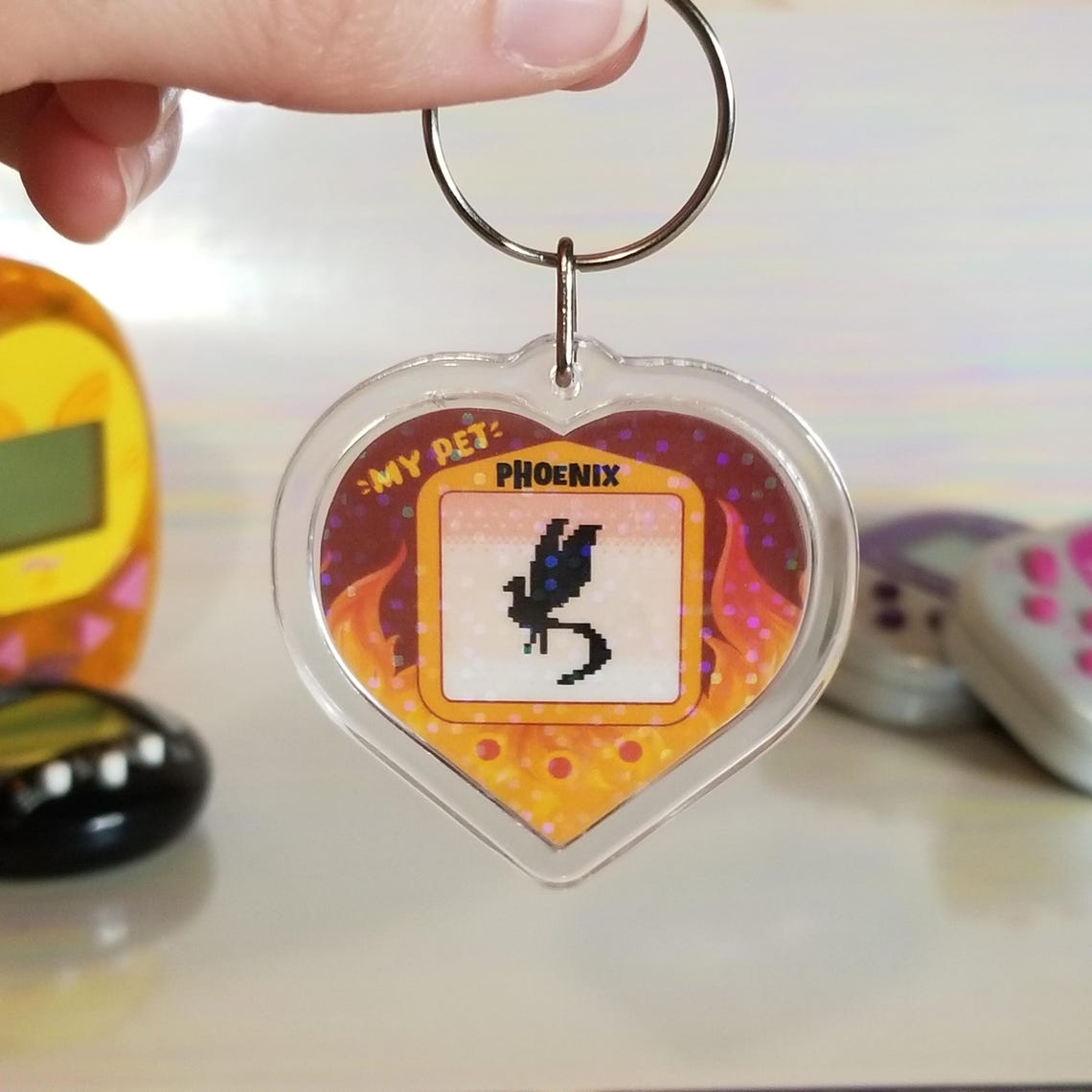 My Pet Phoenix Keychain