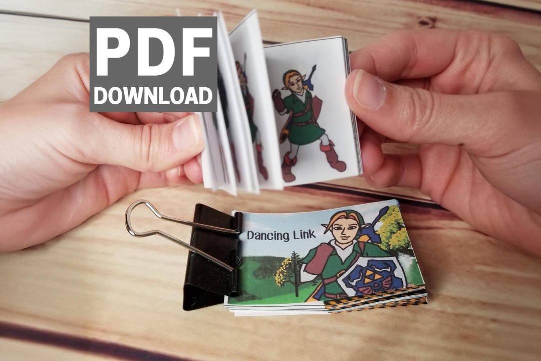 Dancing Link Flipbook - DIY Printable Download PDF - Etsy Israel