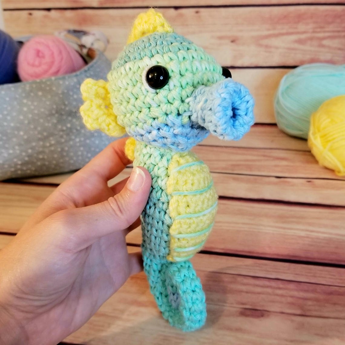 Amigurumi Seahorse Stuffed Animal