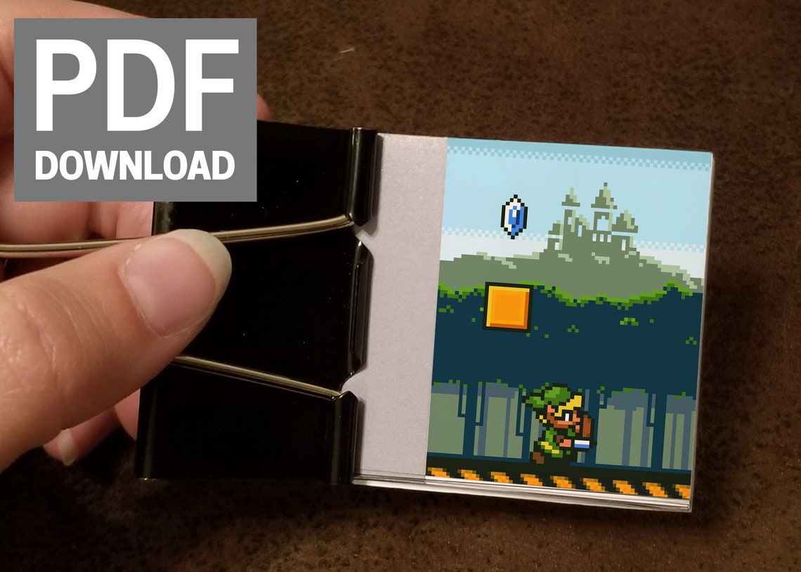 DIY Pixel Link Flipbook