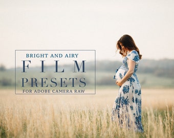 25 Bright and Airy Film Preset Bundle for Photographers for Adobe Camera Raw - One Click Edit - Instant Digital Download