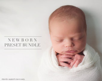 Newborn Preset Bundle for Lightroom - Includes 14 Presets - One Click Edit - Instant Digital Download