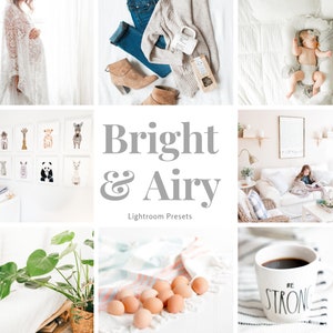 BRIGHT AND AIRY Lightroom Preset for Photographers. Instant Download Preset. Plus Mobile Lightroom Presets. Bonus Item Included image 10