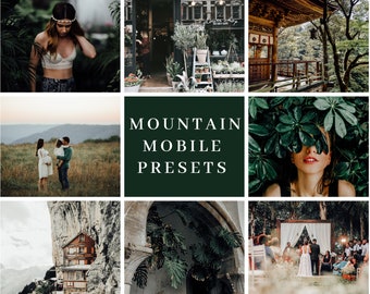 6 PRESETS MÓVILES - Mountain Lightroom Mobile Preset para su teléfono - descarga instantánea para fotógrafos