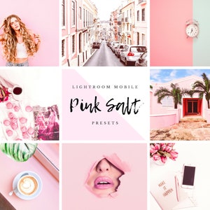 Pink Salt -NINE Lightroom MOBILE Preset for Bloggers, Instagram and Photographers