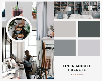 9 MOBILE PRESETS! Linen - Lightroom MOBILE preset for Photographers! One Click Edit on your phone!