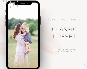 Classic Mobile Preset for Lightroom Mobile for Photographers, Influencers and Bloggers