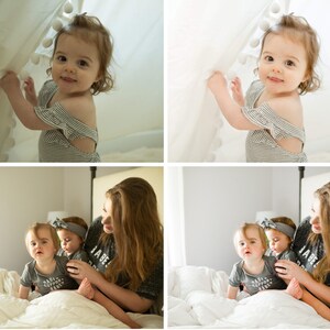 Puede incluir: Dos ni&ntilde;os peque&ntilde;os, con camisas a rayas grises y blancas, juegan en un tipi blanco. El tipi tiene pompones blancos alrededor del borde.