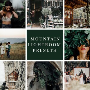 6 Lightroom Preset for Photographers - Mountain - One Click Edit - Instant Digital Download. Bonus Item Included! image 1