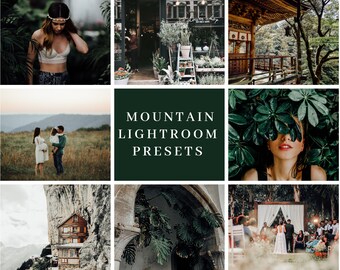6 Lightroom Preset für Fotografen - Berge - One Click Edit - Sofortiger digitaler Download. Bonus Artikel enthalten!
