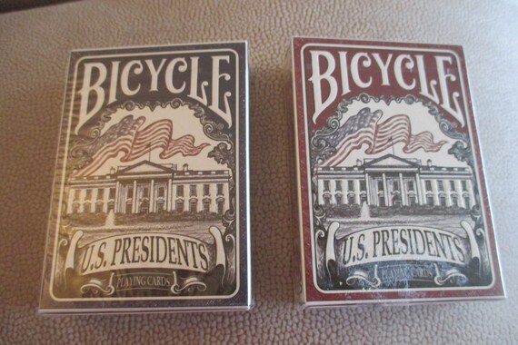 Choice U S Presidents Playing Cards Decks Republican Red Playing Cards Democratic Blue Playing Cards History Buff Playing Cards Etsy