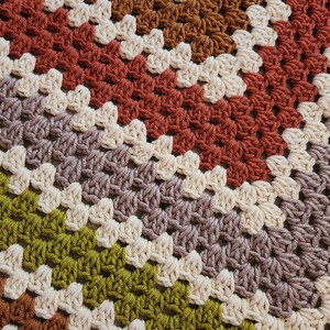 Ivory Beige Granny Square Blanket - Etsy