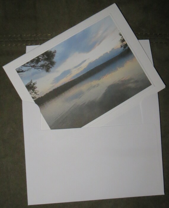 Ten Pack 4x5 Blank Photo Greeting Cards Back To Nature - 