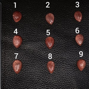 AAA+++ Kwaliteit ZONNESTEEN || Cabochon || Peervorm || Sieraden maken || AAA+ Flashy Sunstone Groothandelaar in edelstenen en sieraden