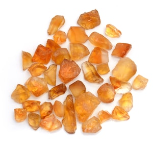 5 Pieces Yellow Citrine Raw Size 12-20 MM Natural Citrine Cluster Raw Healing crystal stones,Loose citrine,rough citrine For Jewelry Making