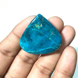 Cabochão de turquesa natural do Arizona em forma de coração, pedra preciosa solta, cabochão de turquesa, suprimentos de joias de táxis de turquesa natural