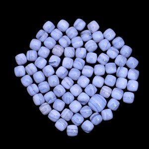 Azul laço ágata cabochão pedra preciosa ágata natural 8x8 forma quadrada polido pedras preciosas calibradas lote para brinco pingente e fabricação de jóias