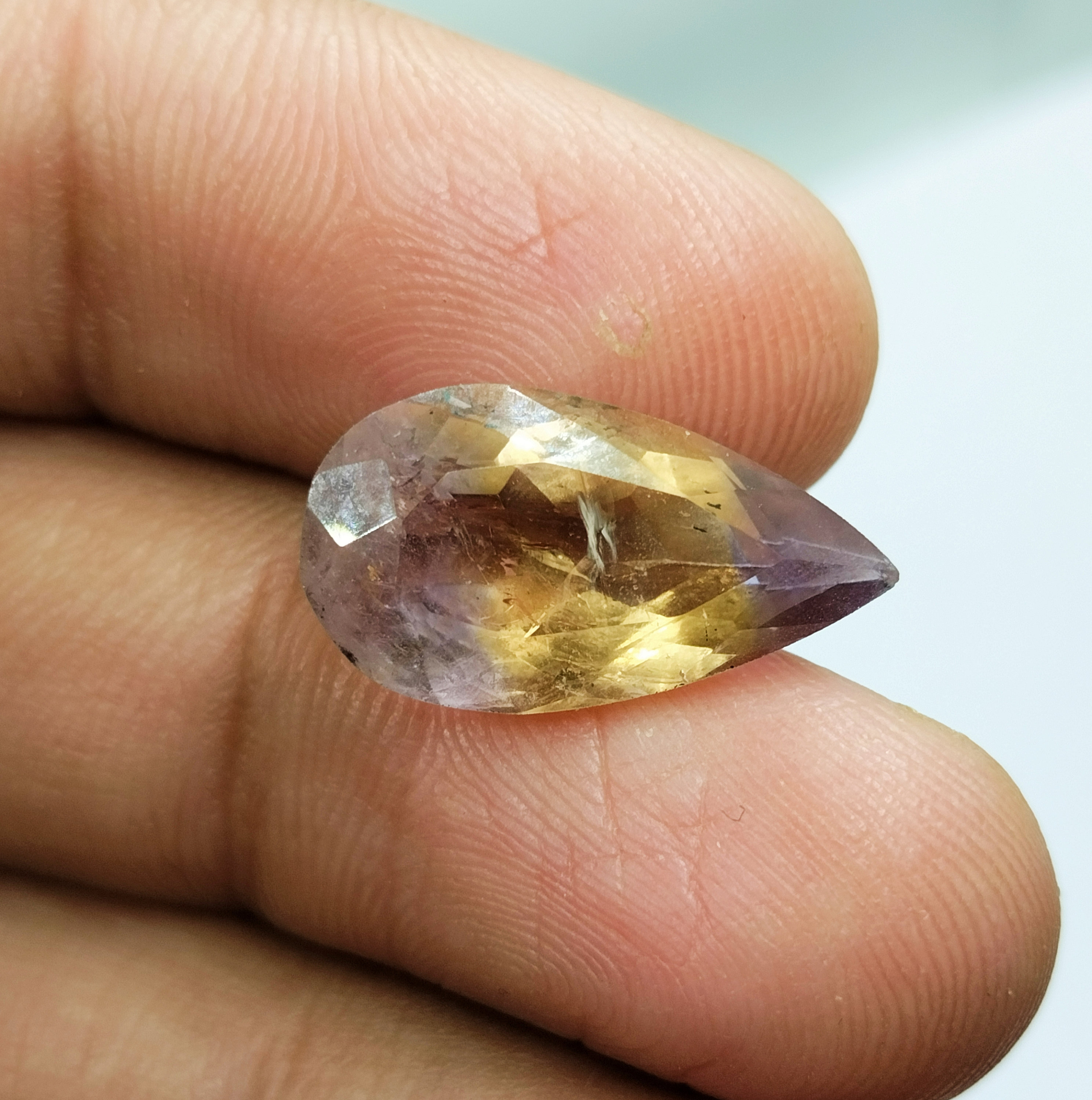 Amétrine Brute Naturelle Du Brésil - 37,46 Carats - Pièce Unique Pour Collection