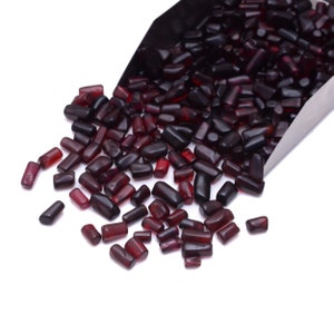 AAA Grade Garnet Tubes Tumbled Stones Healing Crystals Unpolished Stones in pack 5mm To 10mm Red Garnet Crystals Heart Chakra Stone