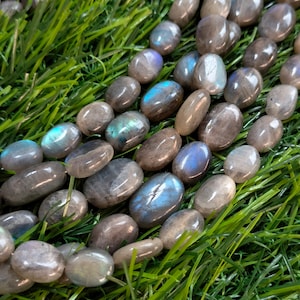 Labradorite Smooth Oval Beads,Labradorite Beads,No heat Labradorite Beads,Labradorite Oval Beads,Plain Labradorite Beads,Wholesale Beads