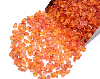 50 Natural Yellow Sapphire Roughs, 3-6mm Untreated Crystals