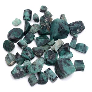 Natural Emerald Raw-Natural Emerald Rough For Jewelry Making Supply-May Birthstone Crystal-Healing Yoga Gemstone-Raw Emerald Wholesale Lot