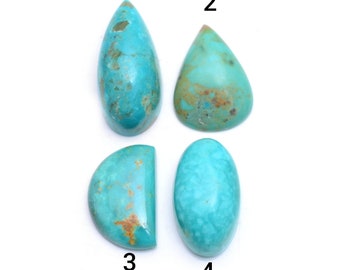 Arizona Turquoise Cabochon Loose Gemstone SKy Turquoise Stone Big Size Blue Green Stone Shape Flat Back Arizona Turquoise Gemstone