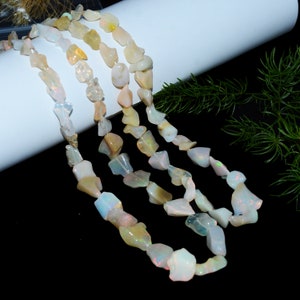 Natural Ethiopian Opal Uncut Big Chips Gemstone Beads, Top Fine Quality Ethiopian opal Raw Smooth Nuggets Beads, Ethiopian Opal Chips Beads