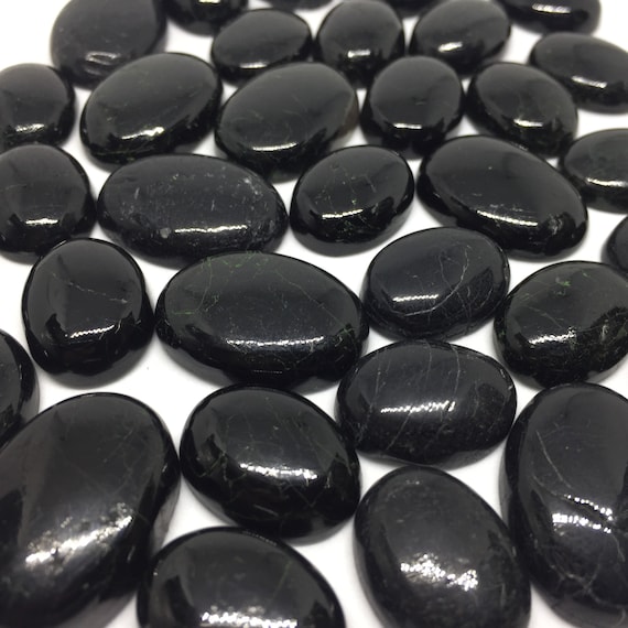 10 Pcs Black Tourmaline Cabochon Lot Natural AAA Gemstone for Jewelry Wire Wrapping Tourmaline Oval Crystal for Chakra Jewelry Making Etsy