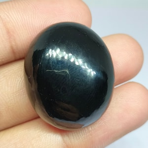 10 Uds. Obsidiana negra natural Forma ovalada 30x25 mm Cabujón Lote Piedra preciosa suelta. Colgante para hacer todas las joyas.!!
