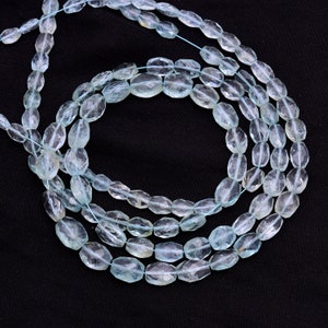 Natural Blue Aquamarine Faceted Nuggets Tubes Beads | Aquamarine Cut Gemstone Beads | 16 Inches Aquamarine Beads Strands | Wholesale Bead