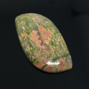 Natural verde laranja unakite jasper fantasia cabochão atacado cabochão flatback pedra preciosa unakite pingente unakite jóias